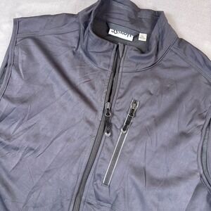 33,000ft Mens XL Gray Full Zip Performance Vest Lightweight Golf Hiking